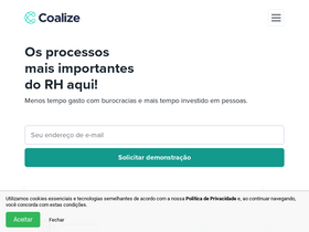 'coalize.com.br' screenshot