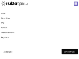 'reaktoropinii.pl' screenshot