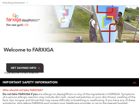 'farxiga.com' screenshot