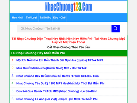 'nhacchuong123.com' screenshot