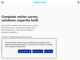 'snapsurveys.com' screenshot