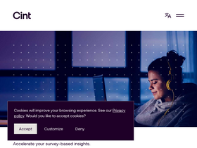 'login.cint.com' screenshot