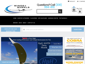 'wingsandwheels.com' screenshot