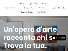 RiQuadro Galleria d'Arte homepage screenshot