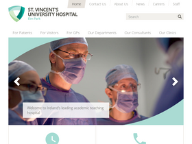 'stvincents.ie' screenshot