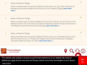 'firstcaribbeanbank.com' screenshot