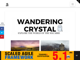'wanderingcrystal.com' screenshot