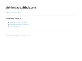 'chinhodado.github.io' screenshot