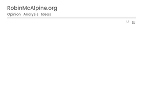 'robinmcalpine.org' screenshot