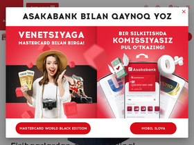 'asakabank.uz' screenshot