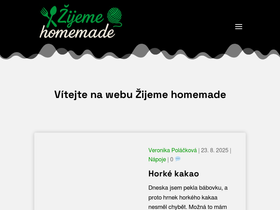 'zijemehomemade.cz' screenshot