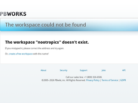 nootropics.pbworks.com