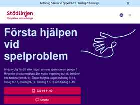 'stodlinjen.se' screenshot