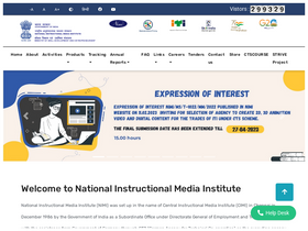 'nimi.gov.in' screenshot