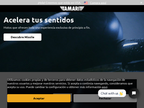 'tamaritmotorcycles.com' screenshot