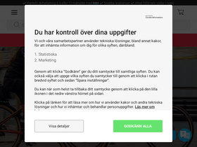 'cykelkraft.se' screenshot