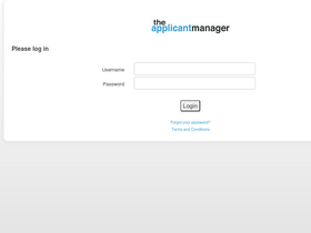 'theapplicantmanager.com' screenshot