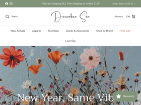 December Sun website screenshot