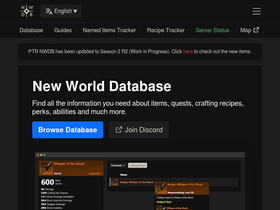 'nwdb.info' screenshot