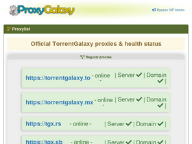 'proxygalaxy.me' screenshot