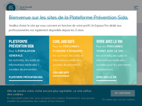 'preventionsida.org' screenshot