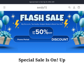 nexly72.store homepage screenshot