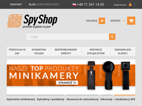 'spyshop.pl' screenshot