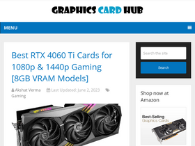 'graphicscardhub.com' screenshot