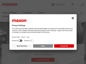 'maxongroup.com' screenshot