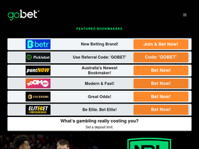 'gobet.com.au' screenshot