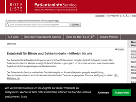 'patienteninfo-service.de' screenshot