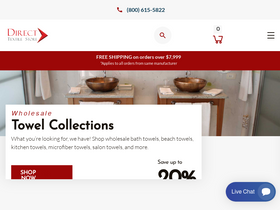 'directtextilestore.com' screenshot