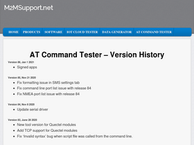 'm2msupport.net' screenshot