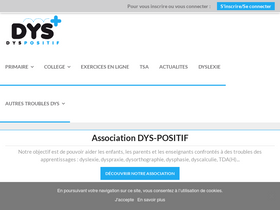 'dys-positif.fr' screenshot