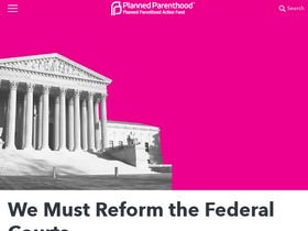 'plannedparenthoodaction.org' screenshot