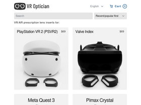 'vroptician.com' screenshot