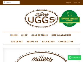 millersuggs.com.au homepage screenshot
