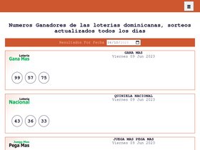 'loteriasdominicanas.us' screenshot