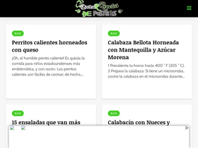 'cocinarrecetasdepostres.net' screenshot