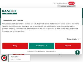 'randoxhealth.com' screenshot