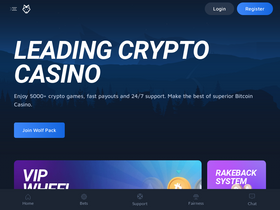 'wolf.bet' screenshot