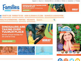 'familiesmagazine.com.au' screenshot