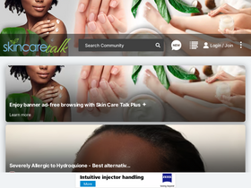 'skincaretalk.com' screenshot