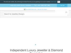 'serendipitydiamonds.com' screenshot