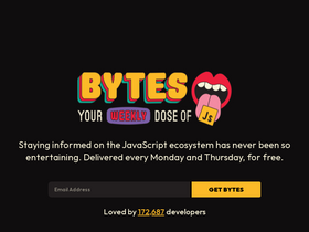 'bytes.dev' screenshot