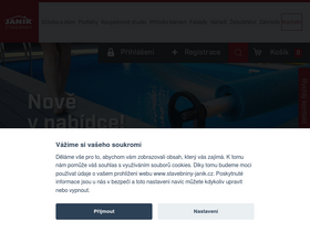 'stavebniny-janik.cz' screenshot
