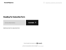 roosterwholesale.com.mx homepage screenshot