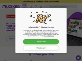 'muziker.cz' screenshot