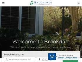 'brookdale.com' screenshot