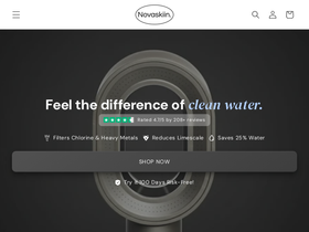 novaskiin.com homepage screenshot